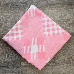 Vintage Fabric Pink check 1 yard